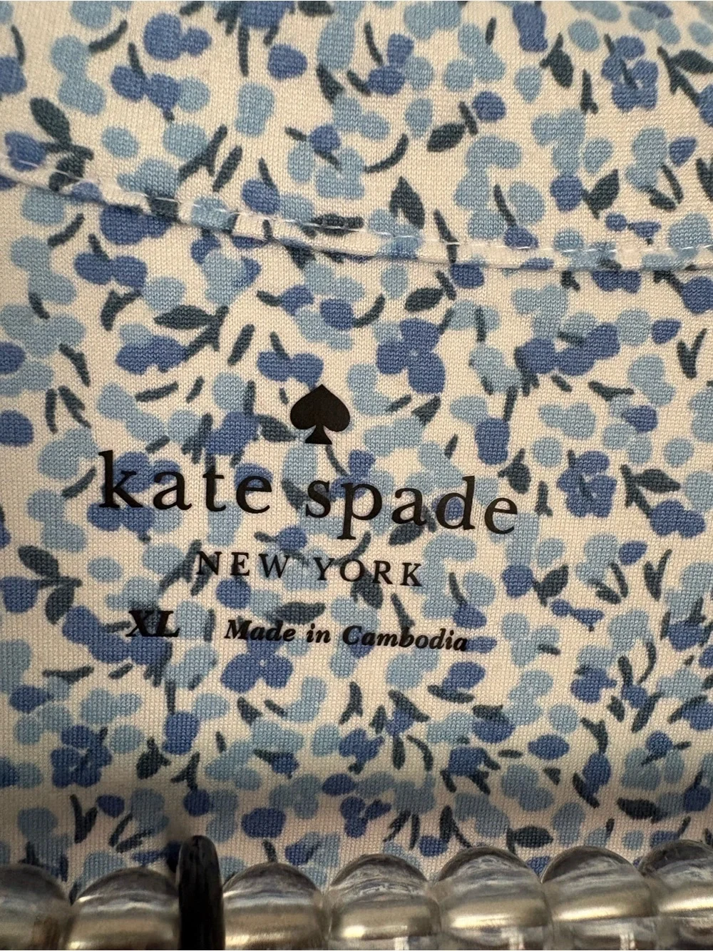KATE SPADE Light Blue Floral Flower Lounge Pajama Set Short Sleeve Pant X-Large
